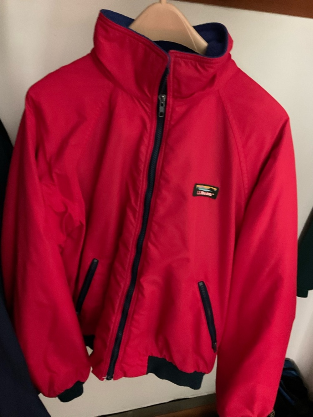 Red Men's Lightweight Zip-Up Jacket